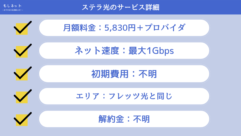 ステラ光(ラディックス)のサービス詳細